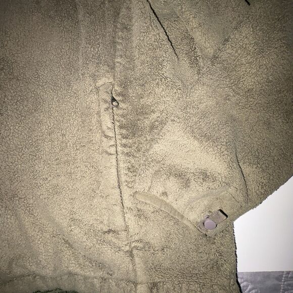 The North Face Women's Green Osito Jacket Size XL Fuzzy Fleece Full Zip - Picture 4 of 9